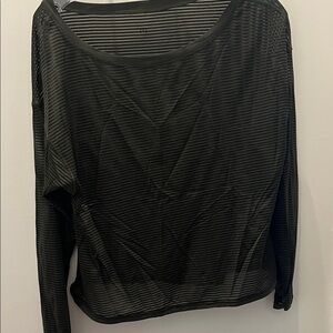Lululemon Athletica Sheer Khaki top